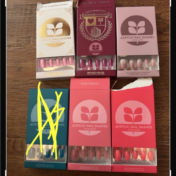 Red Aspen Other - Red Aspen Acrylic press on Nails includes 5 boxes